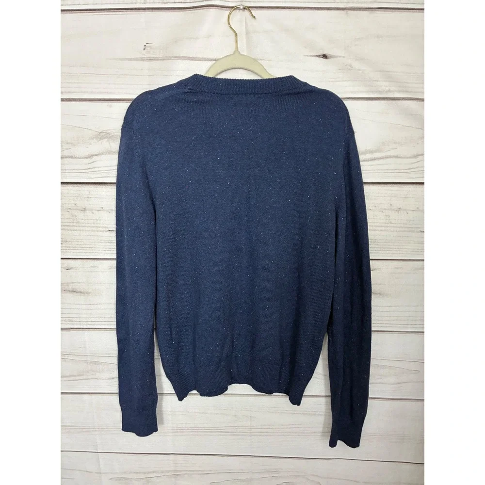 Banana Republic Mens Blue Donegal Confetti Fleck Crewneck Sweater NWT Size M
